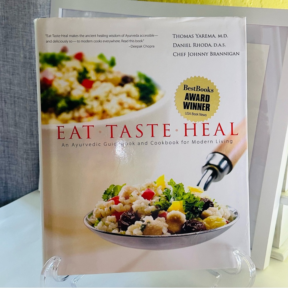Autographed Eat Taste Heal Hardcover Award-Winning Cookbook Recipe Book